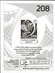 2015 Panini Women's World Cup Stickers #208 Eseosa Aigbogun Back