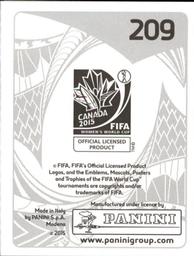 2015 Panini Women's World Cup Stickers #209 Ramona Bachmann Back
