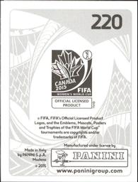 2015 Panini Women's World Cup Stickers #220 Ysis Sonkeng Back