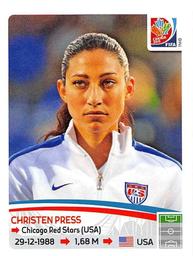 2015 Panini Women's World Cup Stickers #267 Christen Press Front
