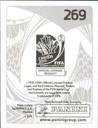 2015 Panini Women's World Cup Stickers #269 Abby Wambach Back