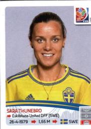 2015 Panini Women's World Cup Stickers #296 Sara Thunebro Front