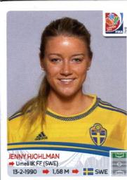 2015 Panini Women's World Cup Stickers #305 Jenny Hjohlman Front