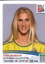 2015 Panini Women's World Cup Stickers #306 Sofia Jakobsson Front