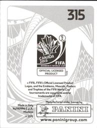 2015 Panini Women's World Cup Stickers #315 Osinachi Ohale Back