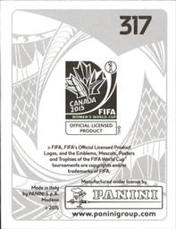 2015 Panini Women's World Cup Stickers #317 Osarenoma Igbinovia Back
