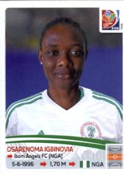 2015 Panini Women's World Cup Stickers #317 Osarenoma Igbinovia Front
