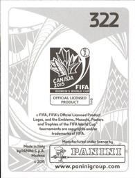 2015 Panini Women's World Cup Stickers #322 Perpetua Nkwocha Back