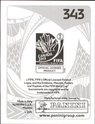 2015 Panini Women's World Cup Stickers #343 Darlene Back