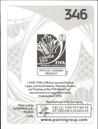 2015 Panini Women's World Cup Stickers #346 South Korea Logo Back