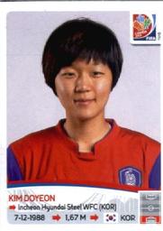 2015 Panini Women's World Cup Stickers #351 Kim Doyeon Front
