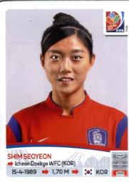 2015 Panini Women's World Cup Stickers #353 Shim Seoyeon Front
