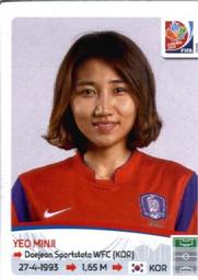 2015 Panini Women's World Cup Stickers #362 Yeo Minji Front