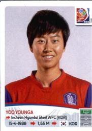 2015 Panini Women's World Cup Stickers #364 Yoo Younga Front
