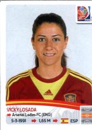 2015 Panini Women's World Cup Stickers #376 Vicky Losada Front
