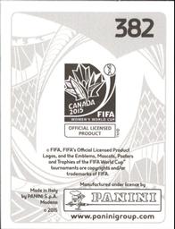 2015 Panini Women's World Cup Stickers #382 Natalia Pablos Back