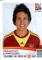 2015 Panini Women's World Cup Stickers #383 Erika Vazquez Front