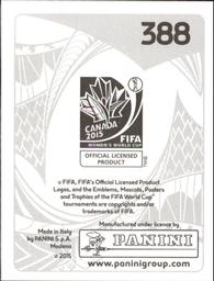2015 Panini Women's World Cup Stickers #388 Gabriela Guillen Back