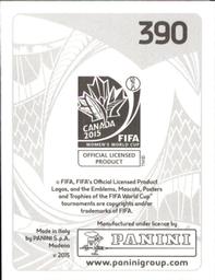 2015 Panini Women's World Cup Stickers #390 Carol Sanchez Back