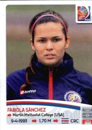 2015 Panini Women's World Cup Stickers #391 Fabiola Sanchez Front