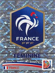 2015 Panini Women's World Cup Stickers #403 France Logo Front
