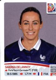 2015 Panini Women's World Cup Stickers #406 Sabrina Delannoy Front