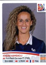 2015 Panini Women's World Cup Stickers #414 Kheira Hamraoui Front