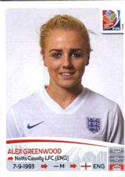 2015 Panini Women's World Cup Stickers #426 Alex Greenwood Front