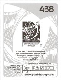 2015 Panini Women's World Cup Stickers #438 Jessica Clarke Back