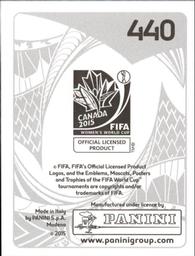 2015 Panini Women's World Cup Stickers #440 Lianne Sanderson Back