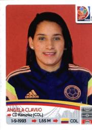 2015 Panini Women's World Cup Stickers #446 Angela Clavijo Front