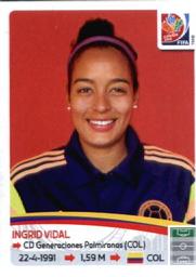 2015 Panini Women's World Cup Stickers #459 Ingrid Vidal Front