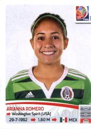 2015 Panini Women's World Cup Stickers #467 Arianna Romero Front