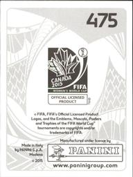 2015 Panini Women's World Cup Stickers #475 Nayeli Rangel Back