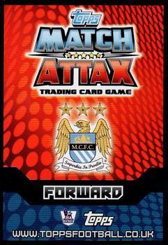 2014-15 Topps Match Attax Premier League Extra - Limited Edition Gold #LE1 Sergio Aguero Back