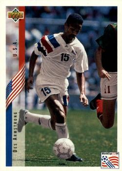 1994 Upper Deck World Cup Contenders French/Dutch #2 Desmond Armstrong Front