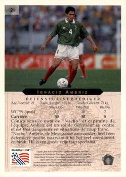 1994 Upper Deck World Cup Contenders French/Dutch #21 Nacho Ambriz Back