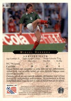 1994 Upper Deck World Cup Contenders French/Dutch #23 Miguel Herrera Back