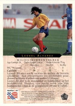 1994 Upper Deck World Cup Contenders French/Dutch #46 Leonel Alvarez Back