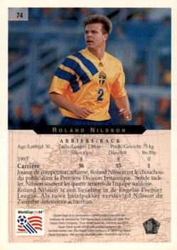 1994 Upper Deck World Cup Contenders French/Dutch #74 Roland Nilsson Back