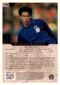 1994 Upper Deck World Cup Contenders French/Dutch #122 Demetrio Albertini Back