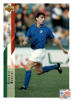 1994 Upper Deck World Cup Contenders French/Dutch #123 Roberto Mancini Front