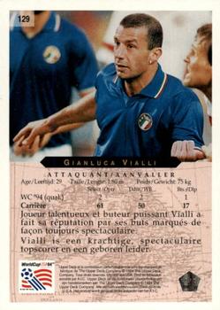 1994 Upper Deck World Cup Contenders French/Dutch #129 Gianluca Vialli Back