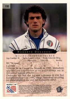 1994 Upper Deck World Cup Contenders French/Dutch #132 Roberto Donadoni Back