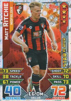 2015-16 Topps Match Attax Premier League #10 Matt Ritchie Front