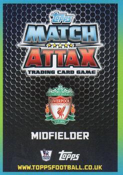 2015-16 Topps Match Attax Premier League #136 James Milner Back