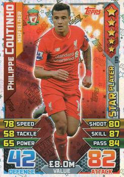 2015-16 Topps Match Attax Premier League #139 Philippe Coutinho Front