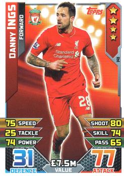 2015-16 Topps Match Attax Premier League #141 Danny Ings Front