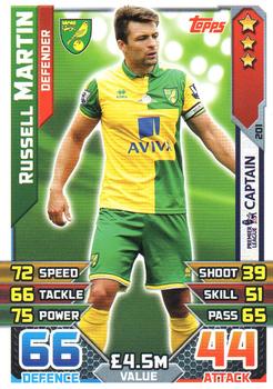 2015-16 Topps Match Attax Premier League #201 Russell Martin Front