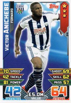 2015-16 Topps Match Attax Premier League #341 Victor Anichebe Front